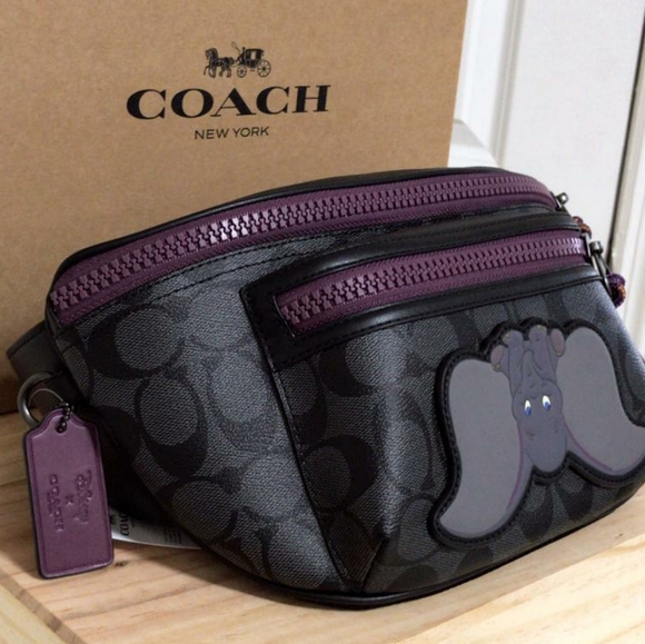 ⚜Coach DISNEY TERRAIN BELT BAG WITH DUMBO - Picture 2 of 6